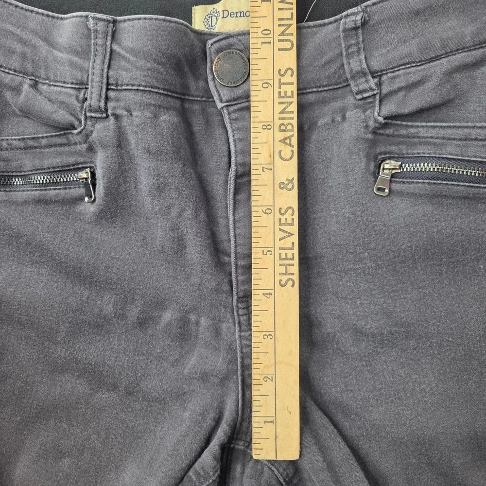Democracy Pants Women 12 Gray Zipper Pockets 